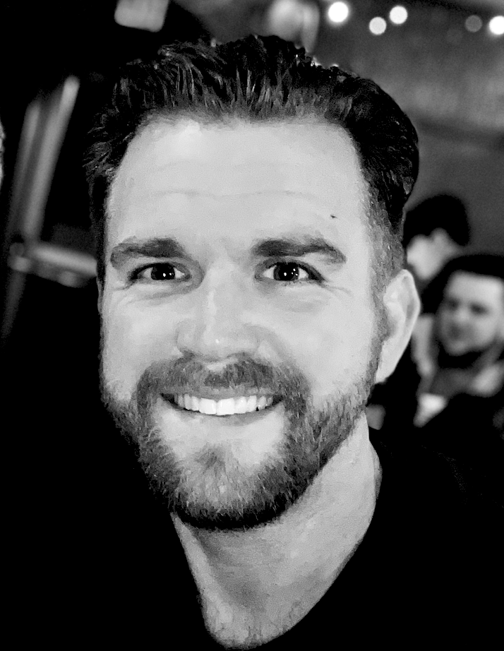Jason Ott, black and white portrait